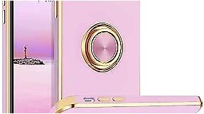 BENTOBEN iPhone XS Case, Phone Case iPhone X, Slim Fit Sparkly Kickstand Ring Holder Design Shockproof Protection Soft TPU Bumper Drop Protective Girls Women Boys iPhone Xs/X 5.8" Cover, Purple/Golden