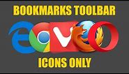 How To Show Icons Only On Your Bookmarks Bar In Your Browser