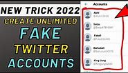 How to create unlimited Twitter accounts without orignal phone number and email address?