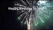 Happy Birthday Greeting Card Video With Fireworks