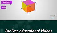 Cube (Shape, Properties, Formulas, Surface Area, Volume) | Cube 3D Shape | Math #shorts