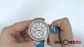 MK5491 Michael Kors Ladies Parker Rose Gold Chronograph Watch