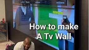 How to make a tv wall (full video)