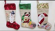 How To Make Santa Socks/ DIY Christmas Decorations/Christmas stockings