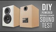 DIY Powered Bookshelf Speaker Sound Test