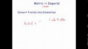Converting between Metric and Imperial Units for Length