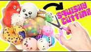 Mixing Cute Squishies, Slime, Plushies Together into One Bowl