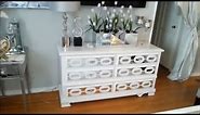 DIY Mirrored Dresser with Home Made Overlays
