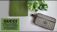 GUCCI TRAVEL POUCH UNBOXING