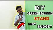 DIY Green Screen Stand Low Budget Make It Simple And Easy