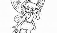 Top 25 Free Printable Tinkerbell Coloring Pages Online