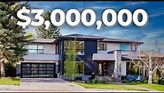 INSIDE a $3,000,000 Luxury Home in ICONIC Elbow Park, Calgary! Million Dollar Tour 2021