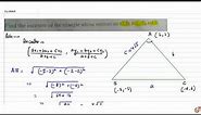 Find the incentre of the triangle whose vertices are `(2.3),(-2,-5),(-4,6)`