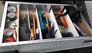 How to organize your truck tool box