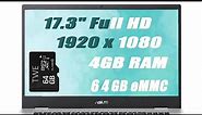 ASUS Chromebook 17 Thin Laptop, 17.3" Full HD Display, Intel Celeron N4500, Intel UHD Graphics 630
