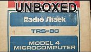 Is that smoke? Radio Shack TRS-80 Model 4 Computer Unboxing and Test