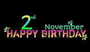 🎀 2 November birthday status💕 | 2 November happy birthday status🎉 | 2 November birthday wishes❤️‍🩹