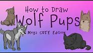 How To Draw Wolf Pups (Cute Edition)