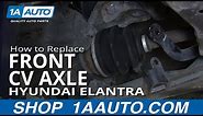 How to Replace Front CV Axle 01-06 Hyundai Elantra
