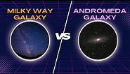 Milky Way Galaxy versus Andromeda Galaxy