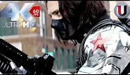 Captain America VS The Winter Soldier - Highway Fight Scene - MOVIE CLIP (4K)