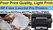 How To Fix Poor Print Quality Or Light Print Issue In HP Color LaserJet Pro Printers