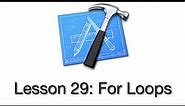 Objective-C Tutorial - Lesson 29: For Loops