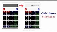 How to make a Calculator using HTML CSS and JavaScript. | Beginner JavaScript Project.