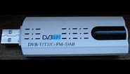 Test USB Dongle DVB-T2 HDTV Stick Tuner Receiver with DVB-T2 signal