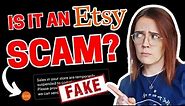 Is it an Etsy SCAM? ❌ Don't send your email on Etsy!