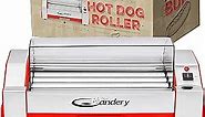 The Candery Upgraded Hot Dog Roller - Sausage Grill Cooker Machine - 6 Hot Dog Capacity - Household Hot Dog Machine Upgraded Plastic Cover