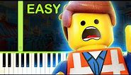 Everything Is Awesome | The LEGO Movie - EASY Piano Tutorial
