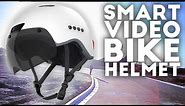 KRACESS Smart Bike Helmet with Camera, Bluetooth Audio and LED Lights