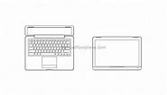 Laptop - Free CAD Drawings