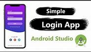 Simple Login App in Android Studio | 2023