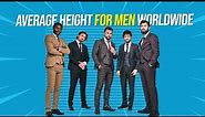 Average height for men worldwide