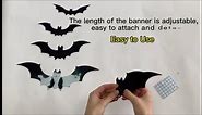 Halloween Bats Wall Decor,70PCS Realistic PVC 3D Bat Sticker 4 Different Sizes Black Bats Sticker for Hallowmas Party Supplies