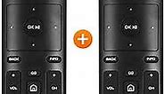 2PCS Universal Remote Control XRT136 for VIZIO All LED LCD HD 4K UHD HDR Smart TVs (D-Series E-Series M-Series P-Series V-Series)，Replace Part Number:XRT112 XRT122 XRT302 XRT135 XRT510 XRT500 XRT140