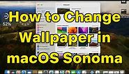 How to Change the Lock Screen Wallpaper on macOS Sonoma | How to Change MacBook Wallpaper.