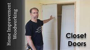 Closet Door Upgrade to Replace Sliding Doors | Woodworking How-to Carpentry
