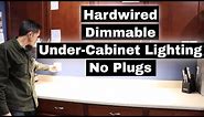 Kitchen Under Cabinet Lighting - No Plugs! Hardwired installation