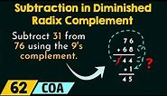 Subtraction in Diminished Radix Complement