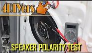 How to Test the Polarity of a Speaker and Wiring