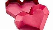 Paper Craft Heart Box Printable Template