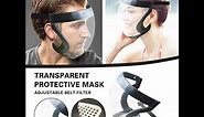 Protective Head Cover Face Shield, Full Face Sport Transparent Mask Active