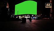 City street billboard green screen 4k free