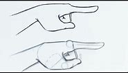 How to Draw a Hand Expression - Easy
