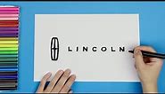 How to draw the Lincoln Car Logo