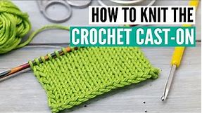How to knit the crochet cast-on - Step-by-step for beginners
