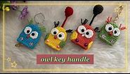 tutorial crochet keychain owl | owl crochet for beginner